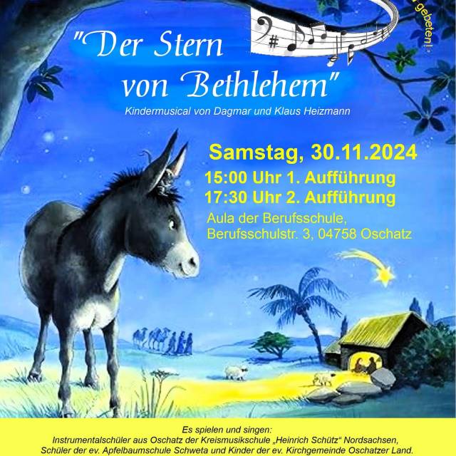 Programmflyer Der Stern von Bethlehem