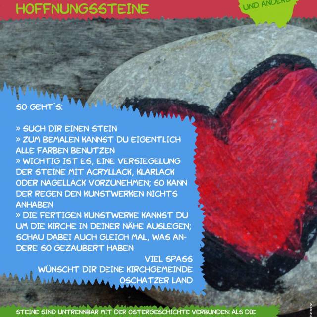 s_l_hoffnungssteine | Kirche Oschatzer Land - Neuigkeiten - Kirchenschaf Gertrud und die Hoffnungssteine