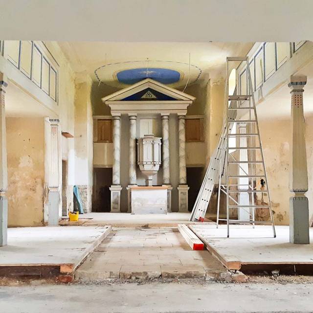 s_oschatz-soernewitz-bau-20210512_093121-neu | Kirche Oschatzer Land - Kirche Sörnewitz - Innenrenovierung – Kirche Sörnewitz