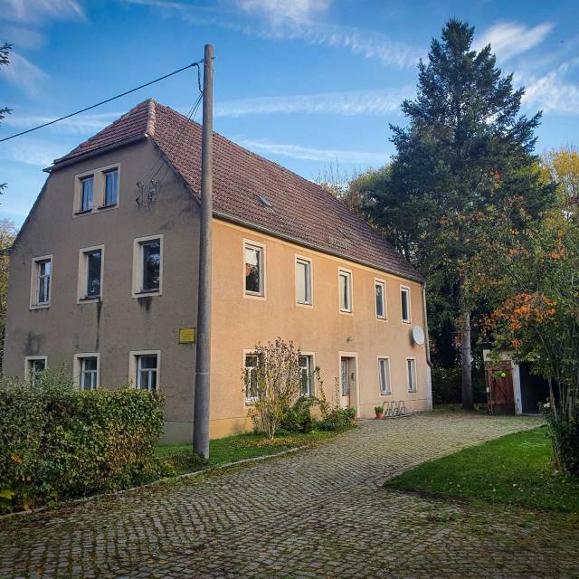 Pfarrhaus von der Hofseite aus